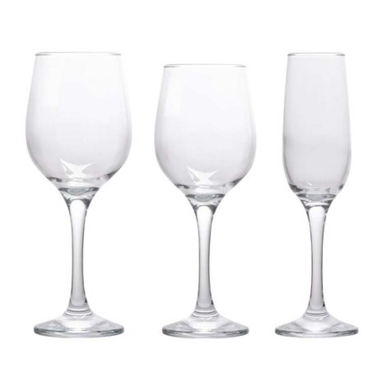 Set de verres vin et champagne 12 pièces