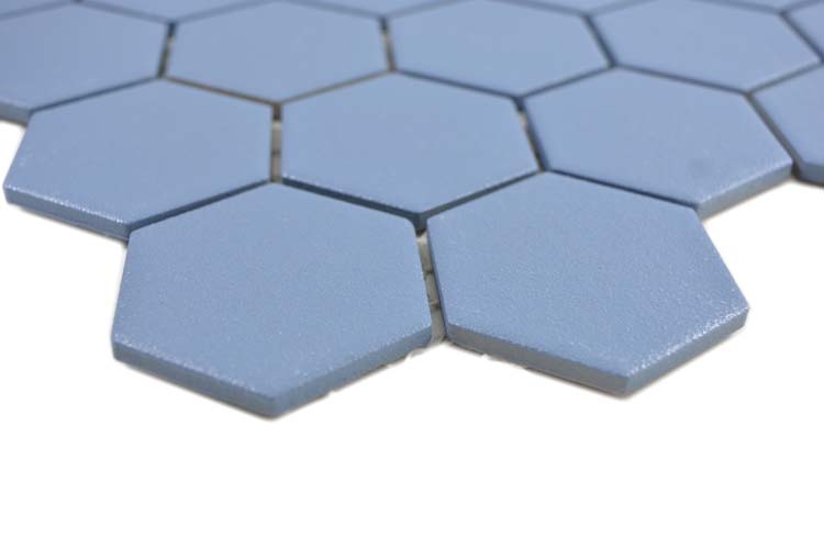 Mozaïek hexagon blauw/groen 32,5 x 28,1 cm