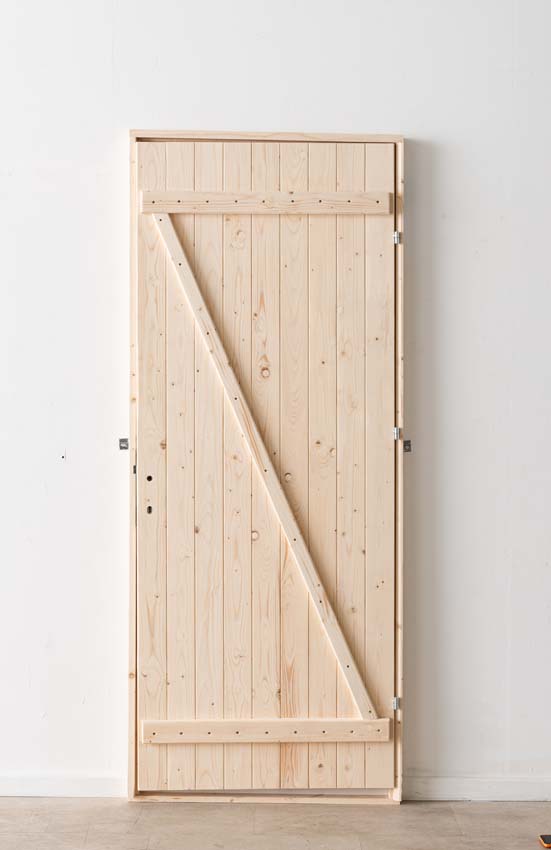 Porte extérieure en bois Codru L 845 x H 2060 mm G