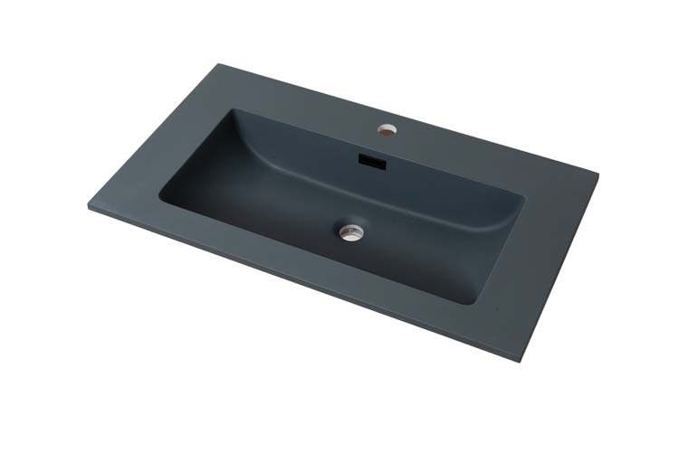 Lavabo Mick gris quartz 800 mm