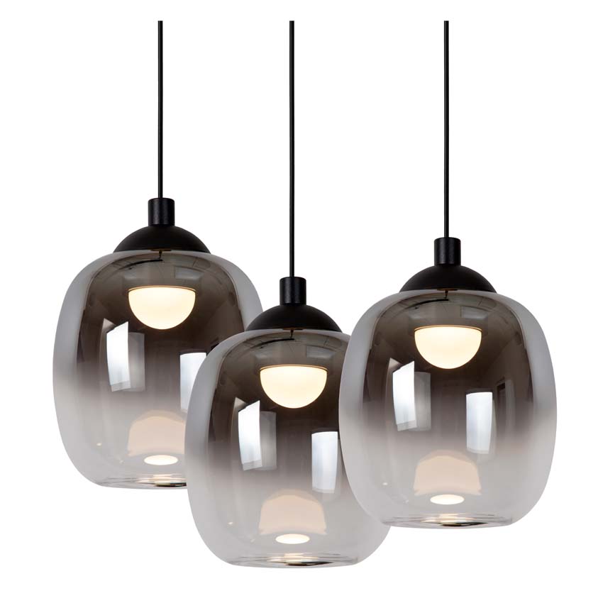 Lucide TAMINO - Suspension - LED Dim. - 5x5,6W 3000K - Noir