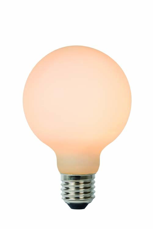 G80 - Ampoule filament - Ø 8 cm - LED Dim. - E27 - 1x8W 2700K - 3 StepDim - Opalin