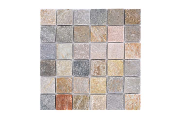 Mosaïque quarzite beige/grise 30,5 x 30,5 cm