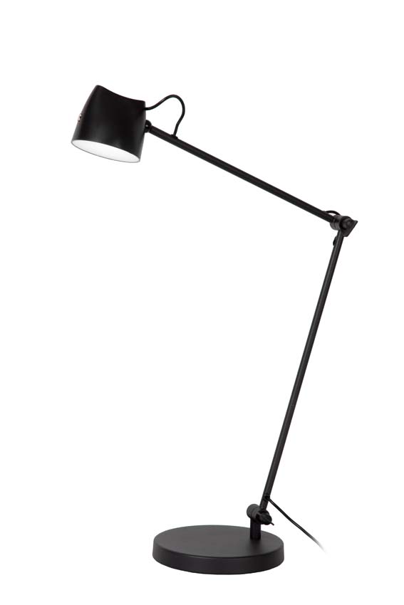 Lucide MILNE - Lampadaire / lampe de lecture - LED Dim. - 1x8W 2700K - Noir