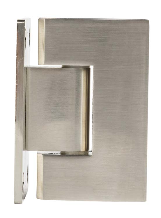 Glazen deur dubbel 8mm sky grey+scharnieren inox-maatwerk
