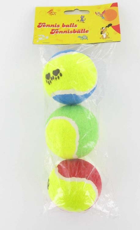 Tennisbal voor hond set van 3 stuks