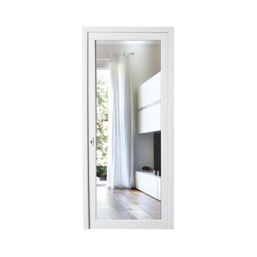 Porte extérieure pvc blanche verre clair G SUR MESURE