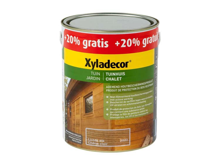 Xyladecor lasure bois chalet 2,5l + 0,5l chêne clair