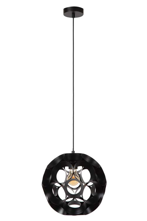 Lucide HANNELORE - Hanglamp - Ø 30 cm - 1xE27 - Zwart