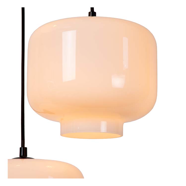 Lucide MEDINE - Hanglamp - Ø 46 cm - 3xE27 - Opaal