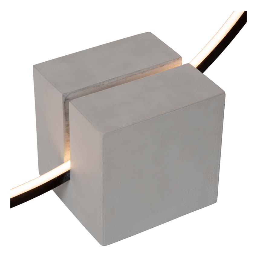 Lucide CIRKELIS - Tafellamp - Ø 83 cm - LED Dimb. - 1x24W 3000K - Zwart