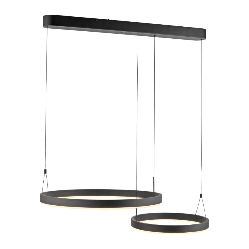 Lampe suspension - dimmable - 1x25W/1x16W - lampe incl - blanc - 2200 lumen - 2700-5000K