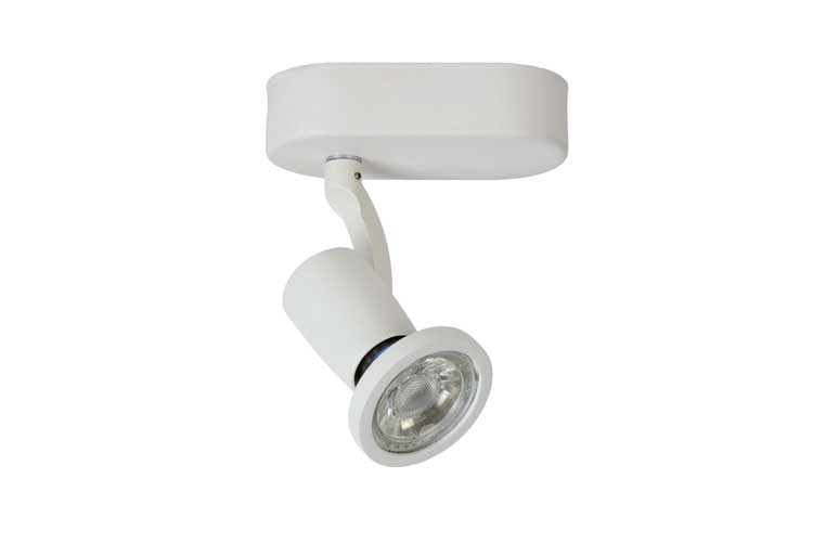 Lucide JASTER-LED - Spot plafond - LED - GU10 - 1x5W 2700K - Blanc