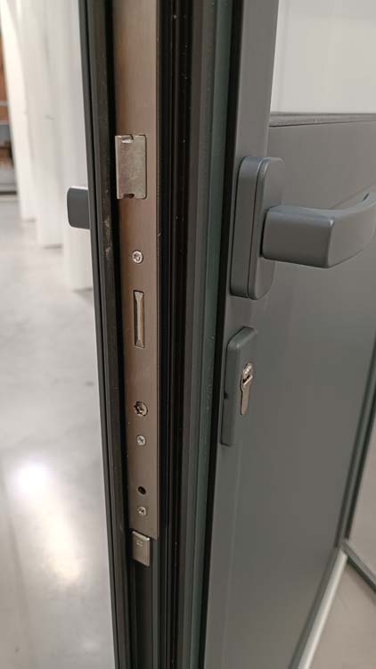 Porte extérieure alu Aveiro anthracite D sur mesure