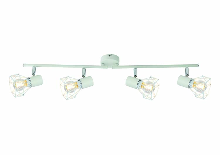 Spot de plafond blanc cage 4xE14 max40W