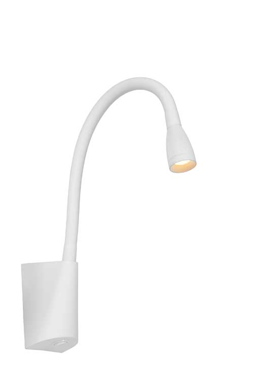 Lucide GALEN-LED - Lampe de chevet - LED - 1x3W 3000K - Blanc