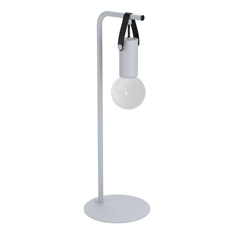 Lampe de table - Ø17cm - E27 - 60W - Gris/noir