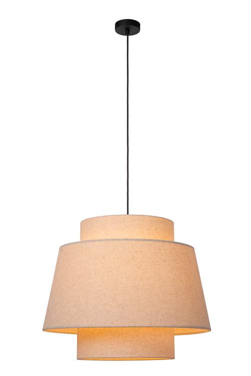 Lucide TRIBUTE - Hanglamp - Ø 60 cm - 1xE27 - Beige