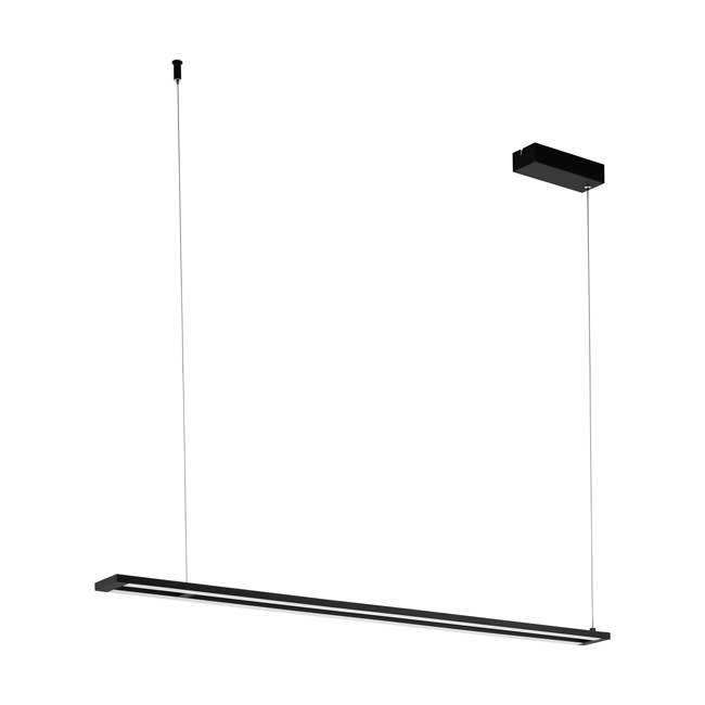 Suspension moderne - LED - 116CM - 30W - noir / blanc