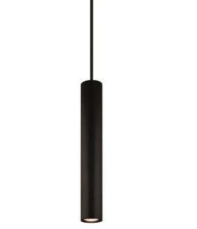 Railverlichting design Béa zwart set 1,8m 2 spots + 3 pendels 5x4W