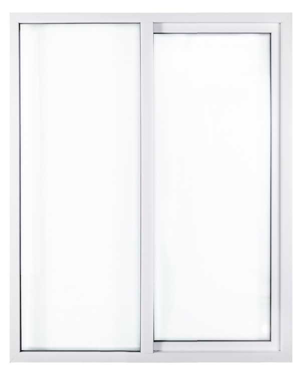 Porte coulissante pvc Deceuninck blanc 2 vantaux L1800xH2150mm