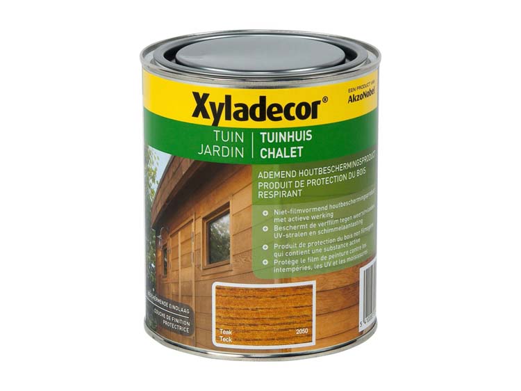 Xyladecor houtbeits tuinhuis 0,75l teak