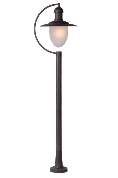 Lucide ARUBA - Lanterne / lampadaire exterieur Extérieur - E27 - IP44 - Rouille
