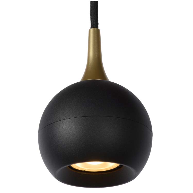 Hanglamp Zwart Ø9 1xGU10 5W Metaal