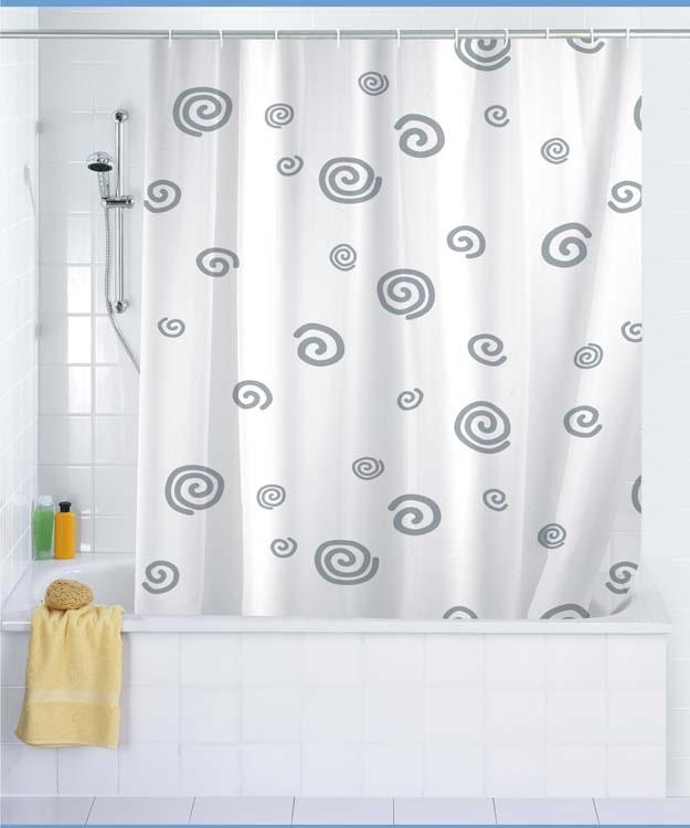 Rideau de douche Wenko Snail 180 x 200 cm