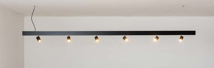 Rail lumineux Béa intelligent noir 2,9m 6xGU10 4,5W lustre