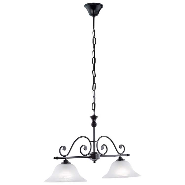 Eglo MURCIA - Hanglamp - E27 - 2X60W - Zwart