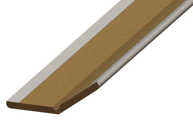 Plooilijst Plano 21x21mm l2,6m Azuur wit