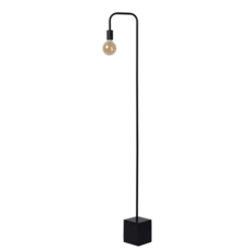 Lampadaire retro - E27 - Noir - Lampadaires