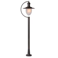 Lucide ARUBA - Lanterne / lampadaire exterieur Extérieur - E27 - IP44 - Rouille - Lanternes