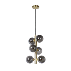 Lucide TYCHO - Suspension - Ø 25,5 cm - G9 - Or Mat - Lampes suspendues & lustres