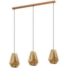 Eglo CHIAVICA 1 - Lampe suspendue - E27 - 3X28W - Cuivre jaune - Lampes suspendues & lustres