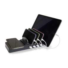 Station de recharger sans fil avec 4 portes USB - Accessoires & chargeurs