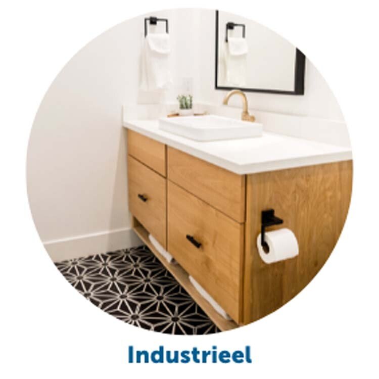 Industriële stijl badkamer